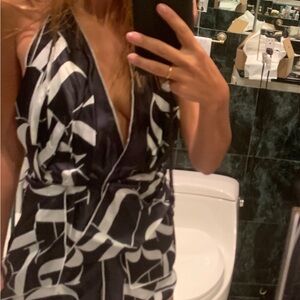 Jacquemus Black and White Mini Dress